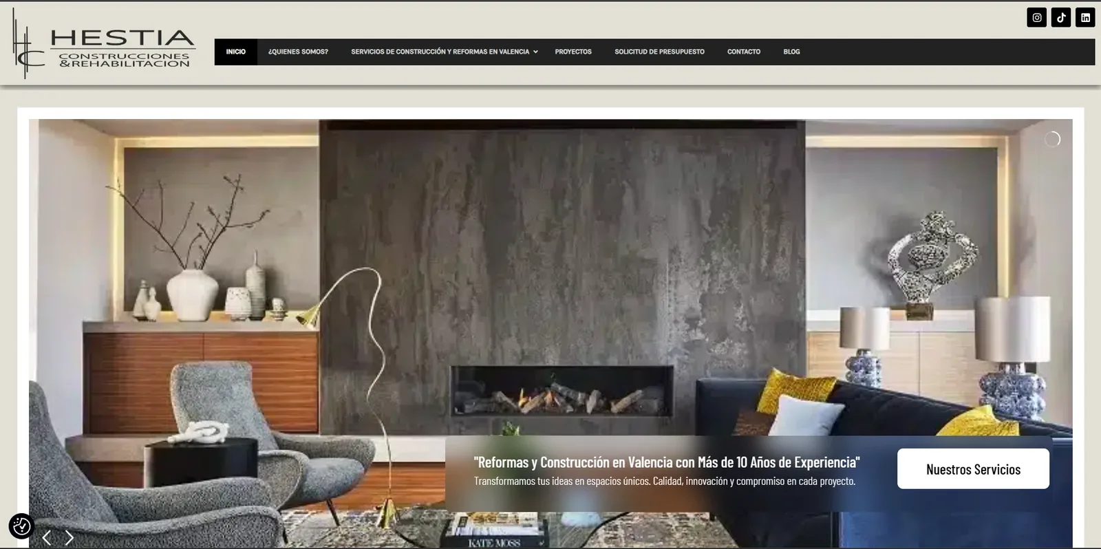 Hestia Construcciones — Construction and renovation company in Valencia with 15+ years of experience
