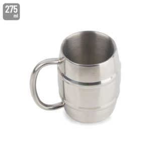 JARRA ACERO INOXIDABLE DOBLE CAPA 275ML "SINBORG"