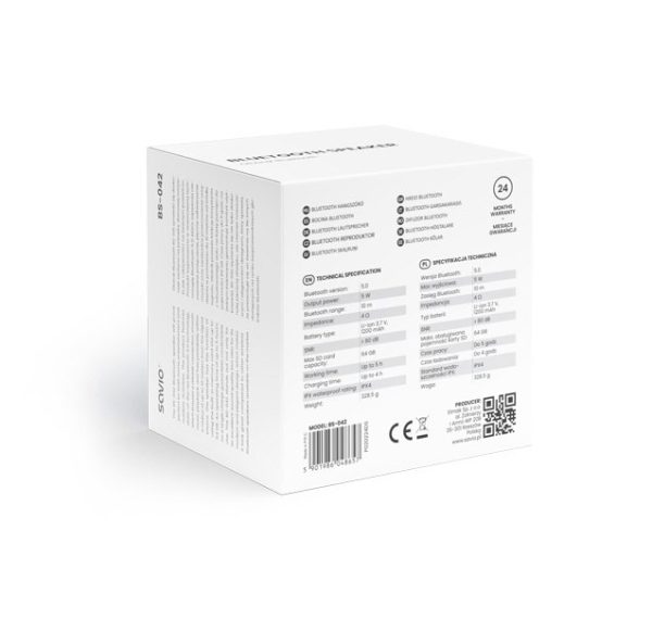 ALTAVOZ BLUETOOTH 5.0 5W NEGRO SAVIO BS-042 - Imagen 8