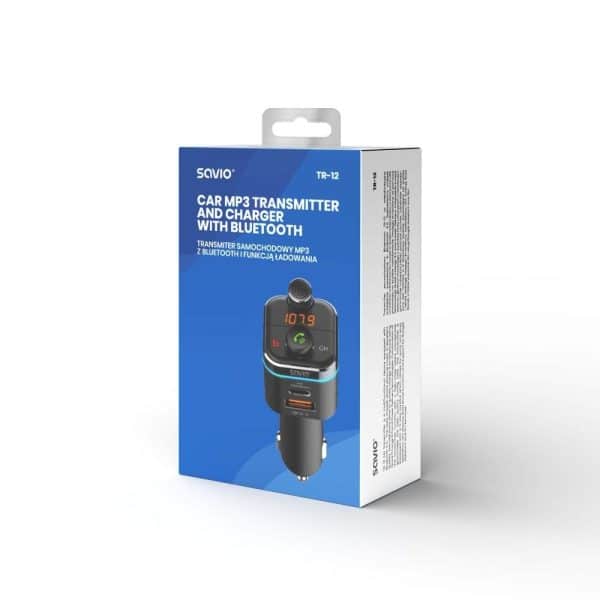 TRANSMISOR FM BLUETOOTH COCHE SAVIO TR-12 - Imagen 8