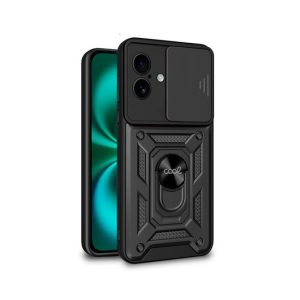 FUNDA COOL IPHONE 16 PLUS HARD RING NEGRO