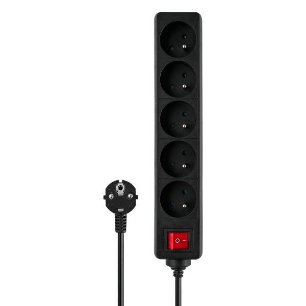 REGLETA DE 5 ENCHUFES 1.5M NEGRO SAVIO LZ-01 - Imagen 5