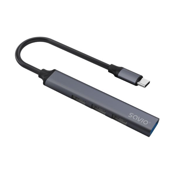 HUB USB(C) - 3 X USB(A) 2.0 + 1 X USB(A) 3.1 SAVIO - Imagen 5