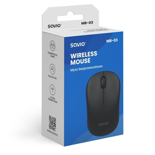 RATON OPTICO SAVIO MB-04 WIRELESS 1000 DPI - Imagen 7