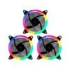 KIT 3XVENTILADORES UNYKACH RING LED ARGB 120MM - Imagen 5