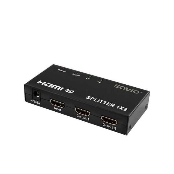 SPLITTER 1X2 HDMI FULL HD 3D SAVIO CL-42 NEGRO - Imagen 6