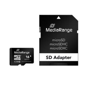 MEM MICRO SDHC 16GB MEDIARANGE + ADAPTADOR SD