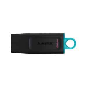 PENDRIVE 64GB USB 3.2 KINGSTON DT EXODIA NEGRO/TURQUESA