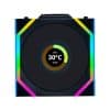 VENTILADOR 120X120 LIAN LI UNIFAN SL WIRELESS BLACK - Imagen 2