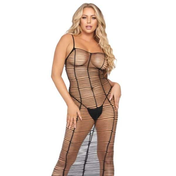 LEG AVENUE - VESTIDO LINEAS HORIZONTALES TALLA ÚNICA
