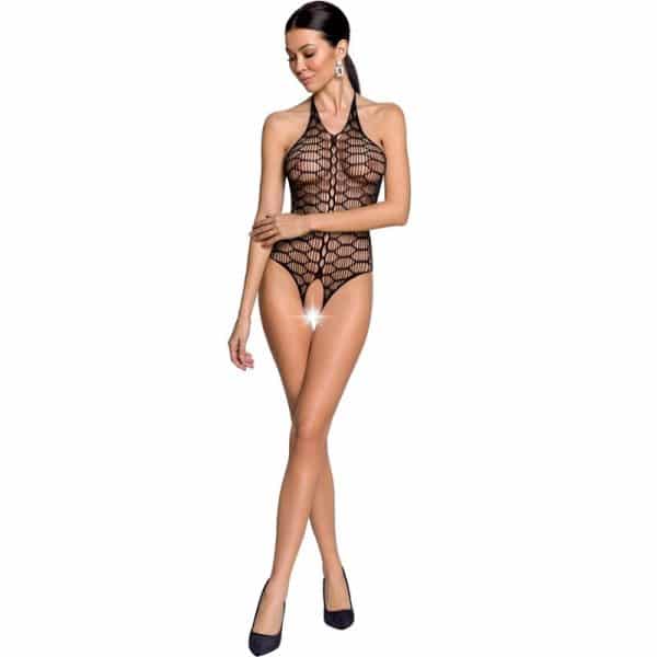 PASSION - WOMAN BS087 BODYSTOCKING NEGRO TALLA ÚNICA