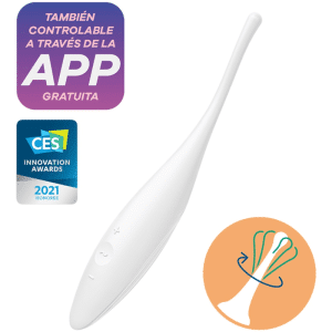 SATISFYER - TWIRLING JOY ESTIMULADOR CLITORIS BLANCO