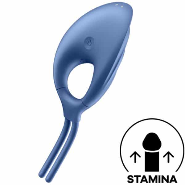 SATISFYER - SWORDSMAN ANILLO VIBRADOR AZUL