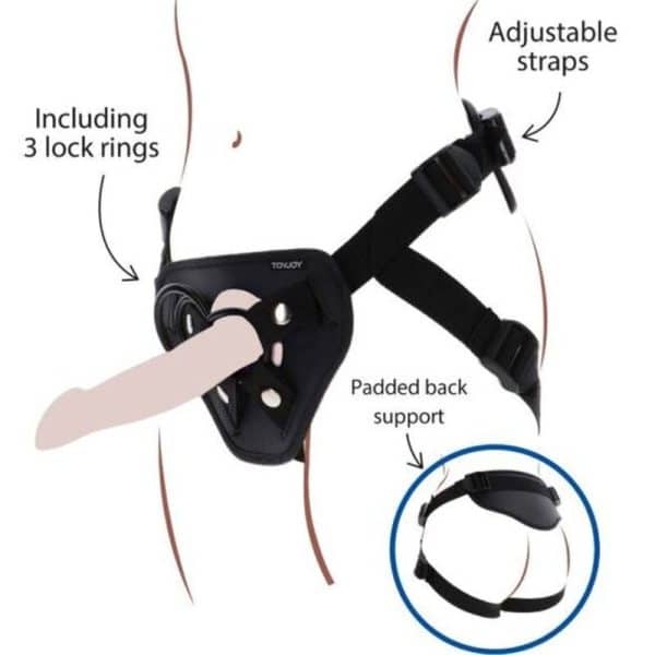 GET REAL - STRAP-ON DELUXE HARNÉS NEGRO