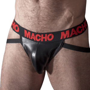 MACHO - MX25RC JOCK CUERO ROJO M