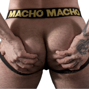 MACHO - MX25AC JOCK CUERO AMARILLO L