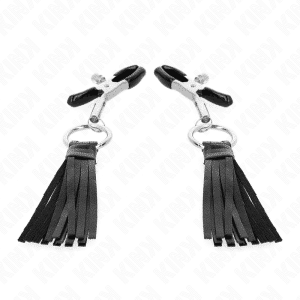 KINK - PINZAS PARA PEZONES CON BORLAS DE POLIPIEL 6 CM
