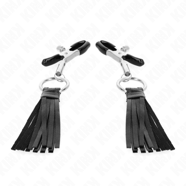 KINK - PINZAS PARA PEZONES CON BORLAS DE POLIPIEL 6 CM