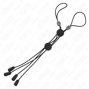 KINK - PINZAS PARA PEZONES DETALLE NEGRO CON ELÁSTICO NEGRO