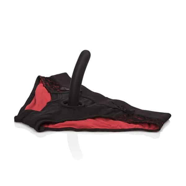 CALEXOTICS - SCANDAL SET DE BRAGUITAS ROJAS CON DILDO TALLA S/M