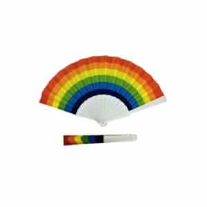 PRIDE - ABANICO MADERA BANDERA ARCOÍRIS
