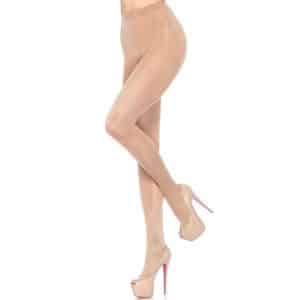 LEG AVENUE - SHEER PANTYHOUSE LYCRA NUDE