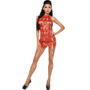 ME-SEDUCE - GWEN VESTIDO ESPALDA DESCUBIERTA ROJO S/M