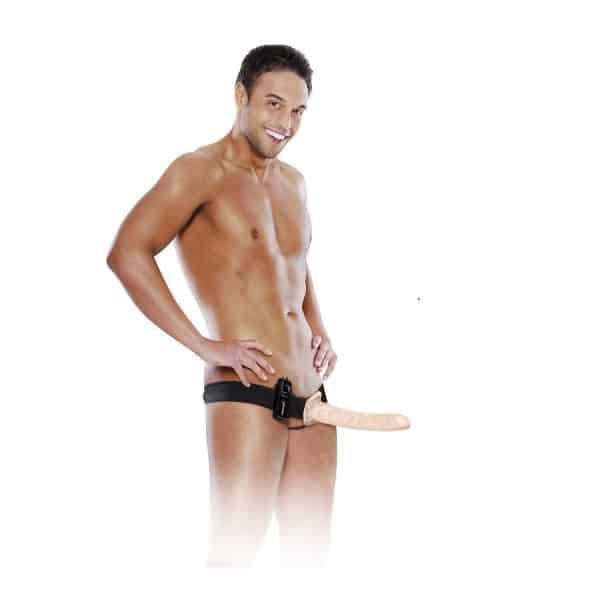 FETISH FANTASY SERIES - ARNÉS HUECO AJUSTABLE NATURAL 23.6 CM C/V