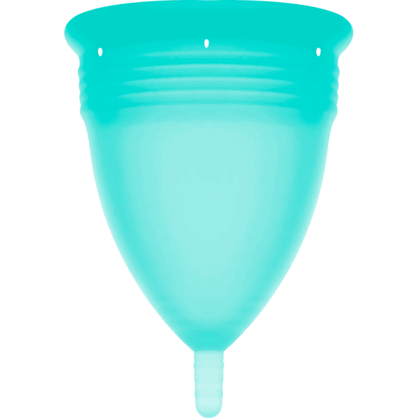 STERCUP - COPA MENSTRUAL FDA SILICONA AQUAMARINA - TALLA S